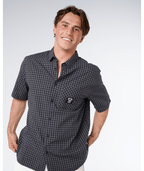 Rip Curl Liquid Trips Check Shirt-Washed Black