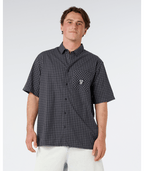 Rip Curl Liquid Trips Check Shirt-Washed Black