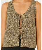 Rip Curl Animal Instincts Tie Tank-Natural