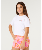 Rip Curl Girls' Catalina Island Crop Tee-White