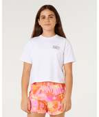 Rip Curl Girls' Catalina Island Crop Tee-White