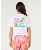 Rip Curl Girls' Catalina Island Crop Tee-White