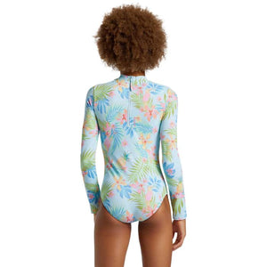 Billabong Girls In Da Jungle One Piece-Blue Glow