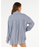 Rip Curl Beach Days Pinstripe L/S Shirt-Dusty Blue