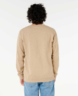 Rip Curl AOTS - Cody Welsh Crew Sweatshirt-Light Khaki