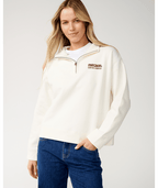 Rip Curl Surf Puff 1/4 Zip Sweatshirt-Bone