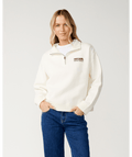 Rip Curl Surf Puff 1/4 Zip Sweatshirt-Bone