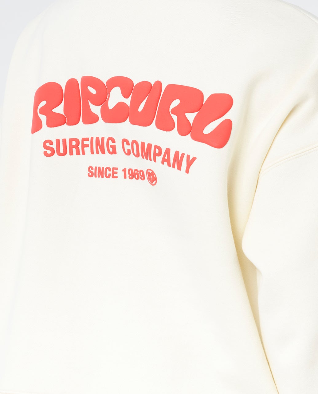 Rip Curl Surf Puff 1/4 Zip Sweatshirt-Cayenne