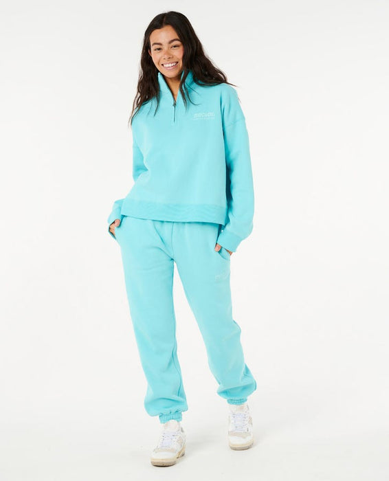 Rip Curl Surf Puff 1/4 Zip Sweatshirt-Electric Blue