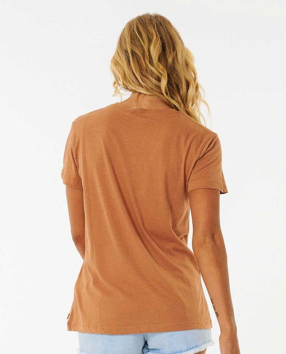 Rip Curl Good Waves Standard Tee-Light Brown