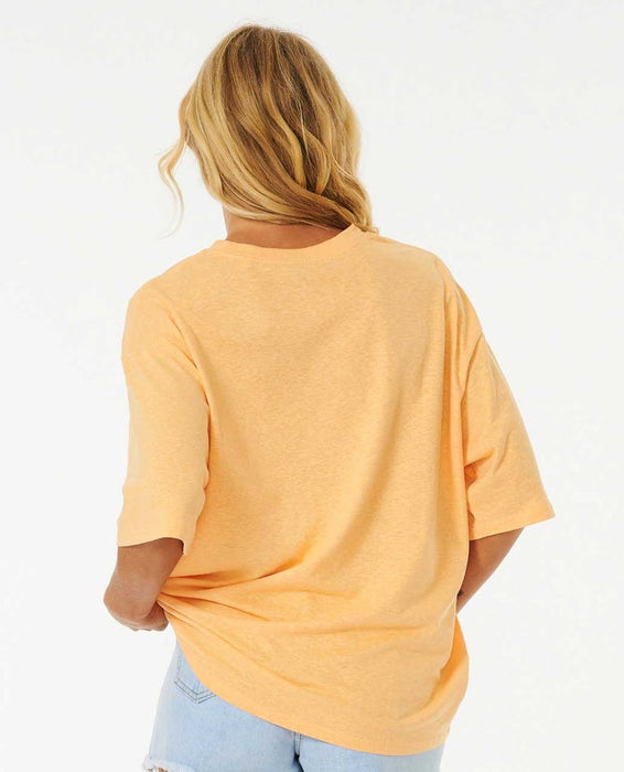 Rip Curl Sun Club Heritage Tee-Pastel Orange