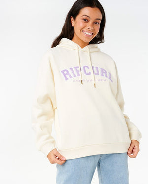 Rip Curl Varsity Hooded Sweatshirt-Bone