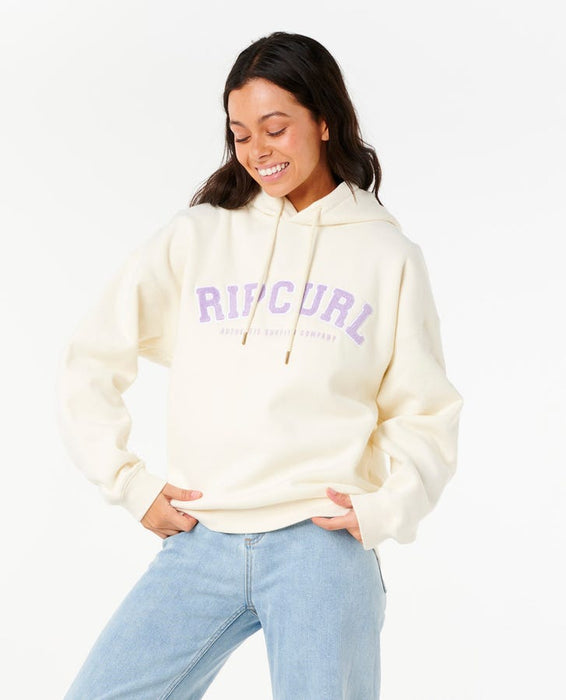 Rip Curl Varsity Hooded Sweatshirt-Bone