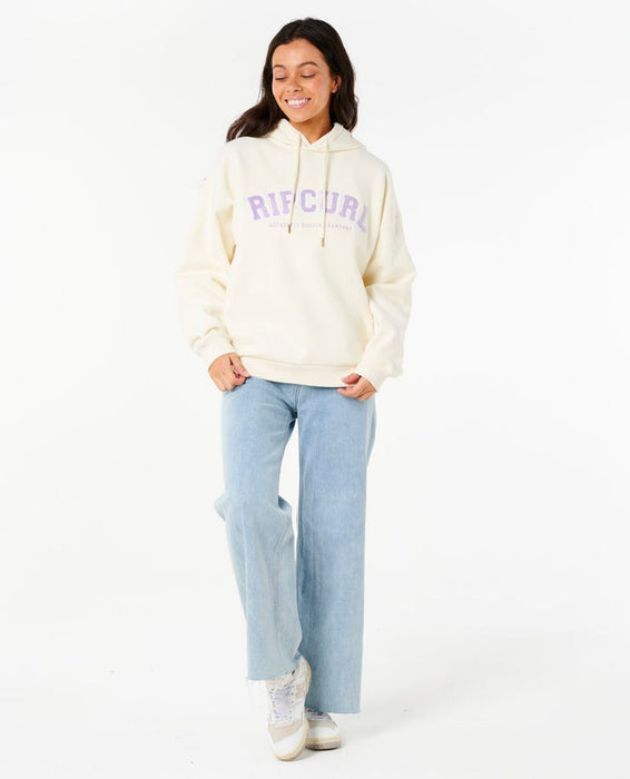 Rip Curl Varsity Hooded Sweatshirt-Bone