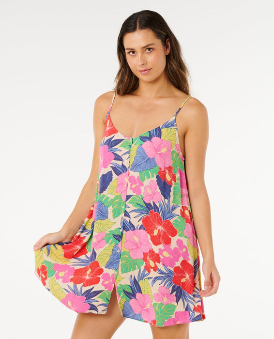 Rip Curl Premium Surf Stripe Cover Up Dress-Multico