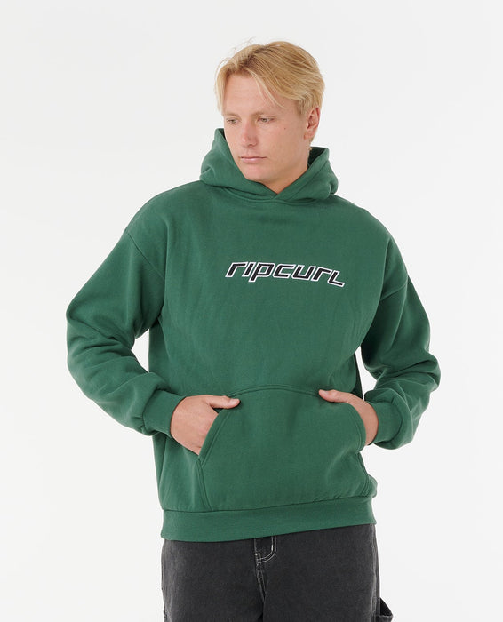 Rip Curl Nu Dose Hooded Sweatshirt-Mountain Green