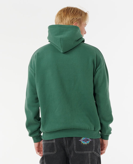 Rip Curl Nu Dose Hooded Sweatshirt-Mountain Green