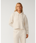 Rip Curl Cala Nights Textured Hooded Sweatshirt-Natural