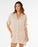 Rip Curl Paradise Check Cover Up Dress-Off White