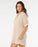 Rip Curl Paradise Check Cover Up Dress-Off White