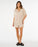 Rip Curl Paradise Check Cover Up Dress-Off White