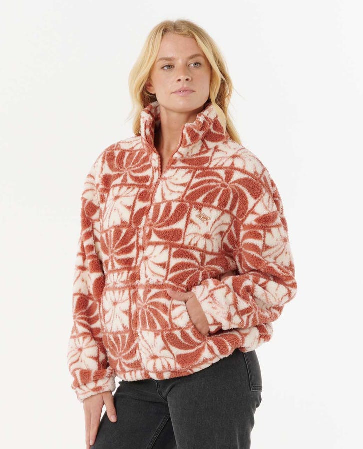 Rip Curl Ty WilliamsÂ Polar Fleece Jacket-Brick
