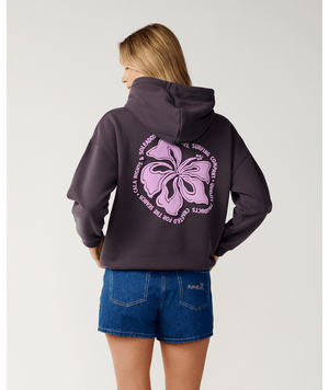 Rip Curl Surf Puff Heritage Hooded Sweatshirt-Nine Iron— Alternate View