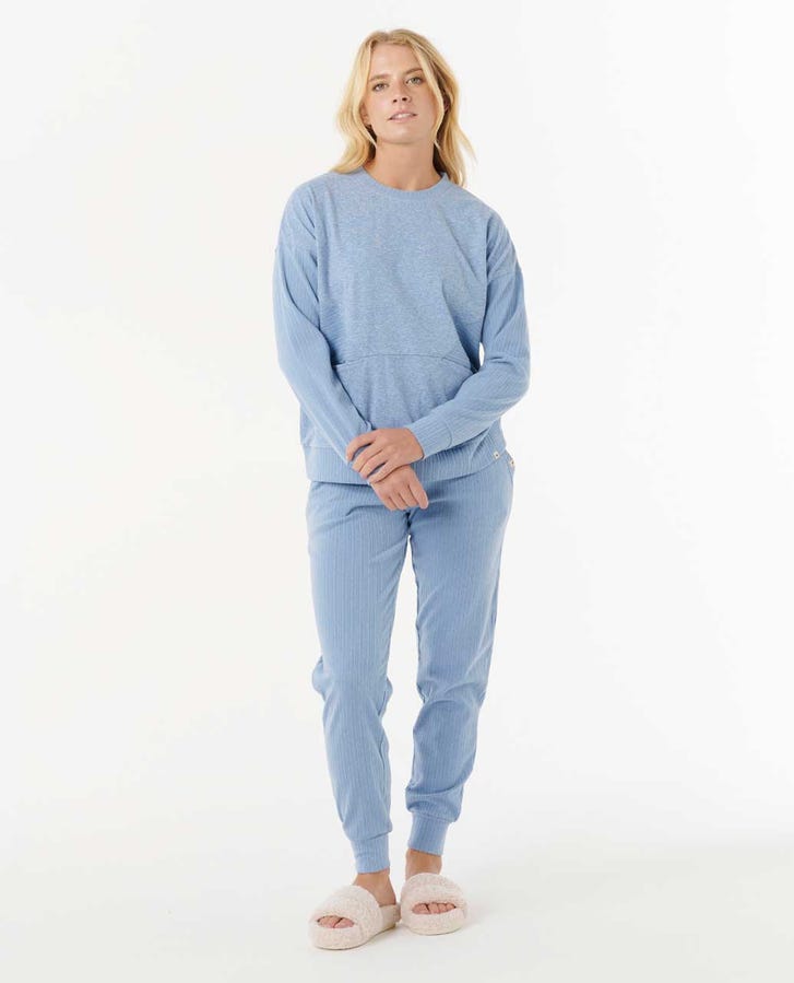 Rip Curl Cosy Fleece Sweatshirt-Blue Marle
