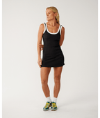 Rip Curl Retro Swell Mini Dress-Washed Black