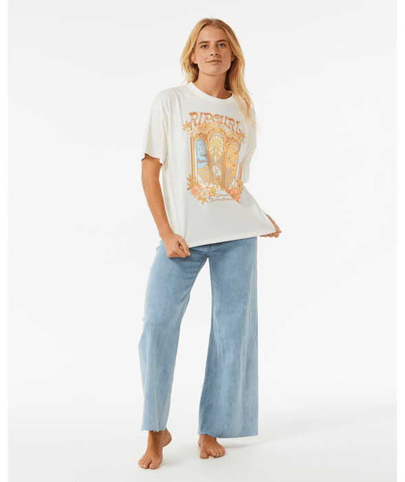 Rip Curl Tropical Tour Heritage Tee-Bone