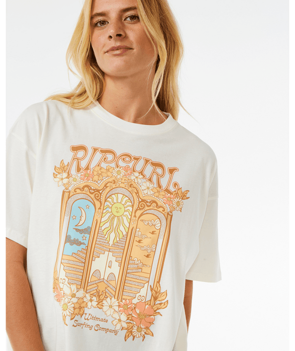 Rip Curl Tropical Tour Heritage Tee-Bone