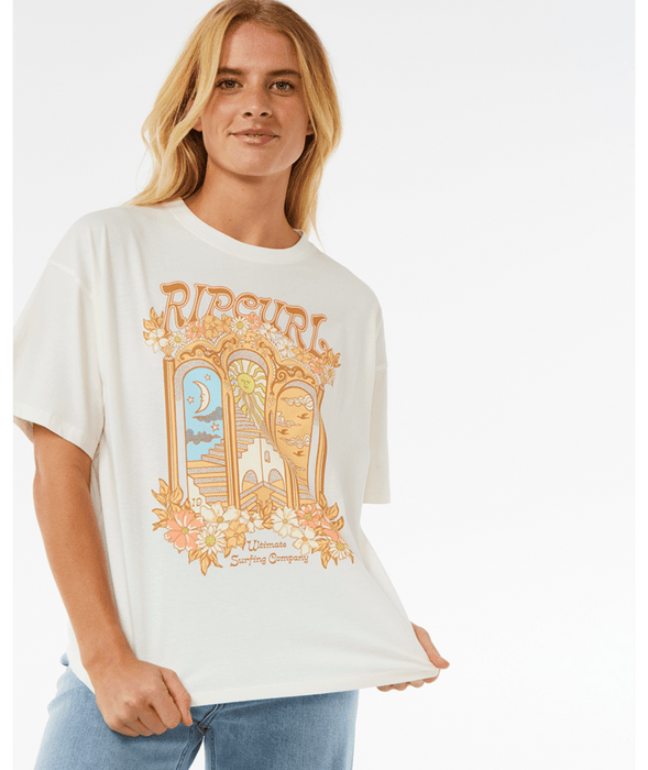 Rip Curl Tropical Tour Heritage Tee-Bone