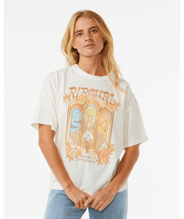 Rip Curl Tropical Tour Heritage Tee-Bone