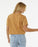 Rip Curl Block Party Crop Tee-Light Brown