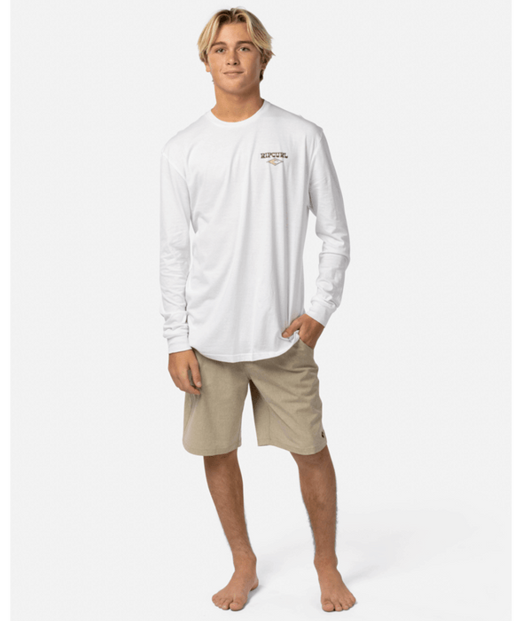 Rip Curl Shred Till Dead L/S Tee-White