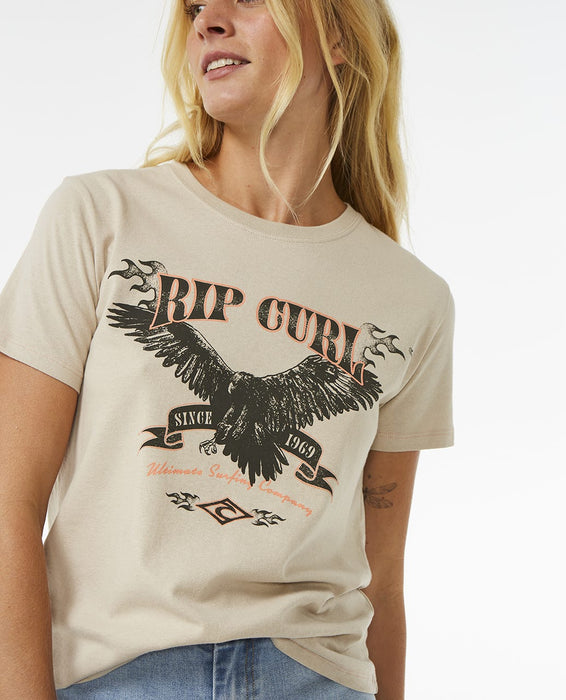 Rip Curl Ultimate Surf Relaxed Tee-Natural
