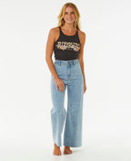 Rip Curl Endless Summer Ribbed Tank-Washed Black