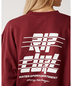 Rip Curl Sports Dept Crew Sweatshirt-Dark Plum