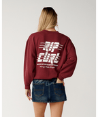 Rip Curl Sports Dept Crew Sweatshirt-Dark Plum