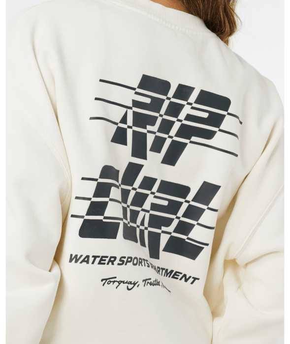 Rip Curl Sports Dept Crew Sweatshirt-Bone