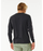 Rip Curl Fade Out Icon L/S Tee-Black/Purple