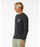 Rip Curl Fade Out Icon L/S Tee-Black/Purple