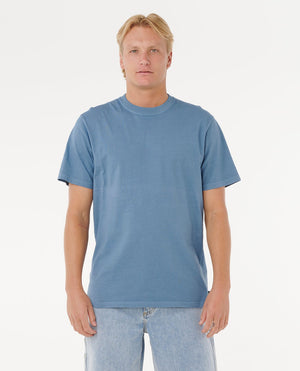 Rip Curl Plain Wash Tee-Bluefin