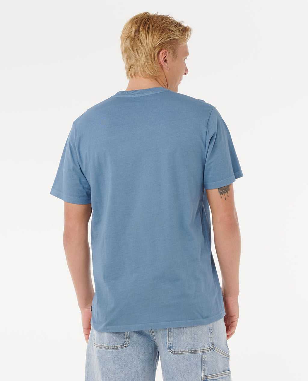 Rip Curl Plain Wash Tee-Bluefin