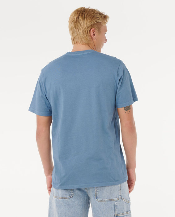 Rip Curl Plain Wash Tee-Bluefin