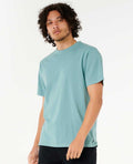 Rip Curl Plain Wash Tee-Blue Lagoon
