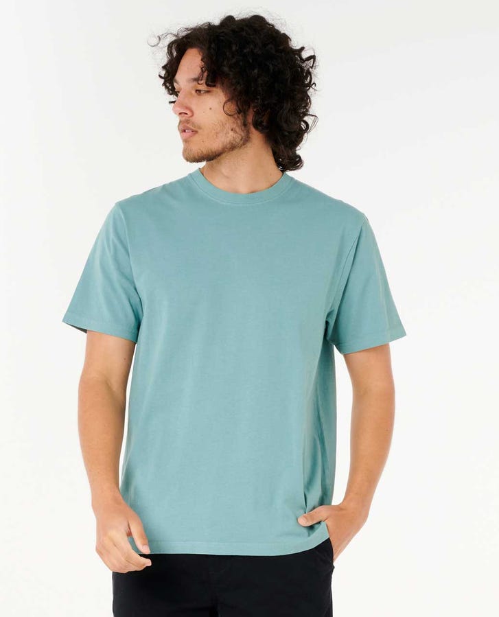 Rip Curl Plain Wash Tee-Blue Lagoon
