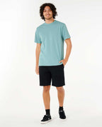 Rip Curl Plain Wash Tee-Blue Lagoon