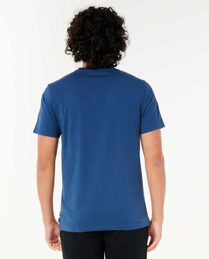 Rip Curl Plain Pocket Tee-Washed Navy
