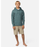 Rip Curl Plain Stripe Hooded L/S Tee-Bluestone